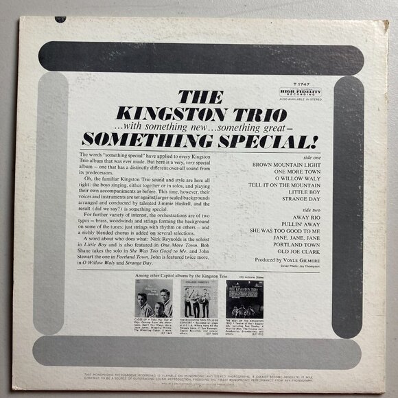 Kingston Trio Close - Up and Something Special VInyl Record LP Bundle Vintage - Picture 6 of 8